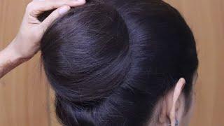 Oh Wow  Everyday Cute Bun Hairstyle With Small Clutcher / Juda Hairstyle For Ladies / Hairstyle