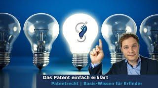 Das PATENT einfach erklärt | Patentrecht-Basics für Erfinder