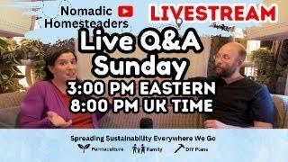 Live Q&A with Tom and Sarah 3PM Eastern