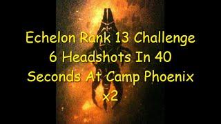 Ghost Recon Breakpoint Echelon Rank 13 Challenge 6 Headshots In 40 Seconds At Camp Phoenix - Twice