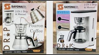 SAYONApps 2 in 1 Coffee maker