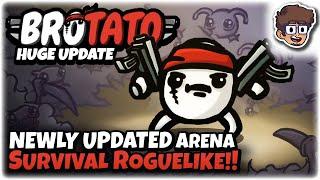 HUGE UPDATE to the BEST Arena Survival Roguelike!! | Let's Try: Brotato