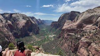 Zion National Park - Running & hiking Angel's Landing - You can't be scared of heights for this one