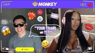 TELLING PEOPLE IM TRANSGENDER ON MONKEY APP ️‍️ ( I GOT SCARED )