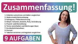  HAUPTSCHULABSCHLUSS 2025 | ZUSAMMENFASSUNG | Alle Themen mit Tipps & Tricks in Mathe