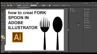 fork spoon - illustrator tutorial for beginners