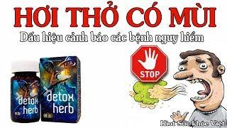 Hôi miệng - Dấu hiệu cảnh báo các bệnh nguy hiểm | Detoxherb | Kiot Sức khỏe Việt