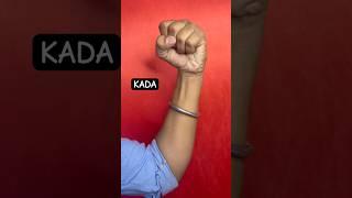 Making kada | punjabi kada #art #diy #shortvideo #craft #viralvideo #punjabi