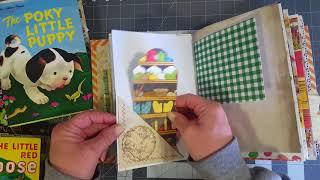 4 Little Golden Book junk journals and a Mini for Etsy part 1