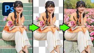 How To Remove Background in Photoshop 2025  Remove 🠺 Refine 🠺 Replace ️