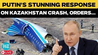 LIVE | Russian President Putin's First Reaction After Azerbaijan Airlines Plane Crash | Kazakhstan