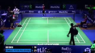 2nd round - 2014 China Open - Ko Sung-Hyun/Shin Baek-Choel vs Mads Petersen/Mads Pieler Kolding