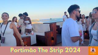 Portimao Portugal The Strip | 2024 | Praia Da Rocha | Afro Nation nightclubs | HD | HereWeGoWalks