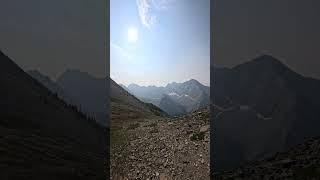 On the way to Mount Buller in Kananaskis Country (July - wildfire smoke)