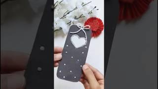 DIY Bookmark|Simple bookmark ideas#shorts #bookmark #heart #art #craft #trending #viralvideo