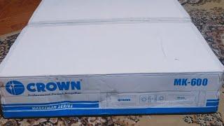 Crown MK600 power amplifier 600WRMS unboxing