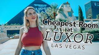 Cheapest Room at LUXOR Las Vegas | Staying in the Pyramid: Pool, Room, Food & Happy Hour Review