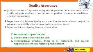 Software Engineering - SQA & Testing Methodlogies