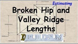 Broken Hip & Valley Roof Ridge Length