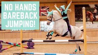 NO HANDS BAREBACK JUMPING! * PONY AGILITY COURSE *