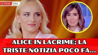 Verissimo, Alice D'Amato in lacrime; le parole sconvolgenti poco fa in diretta tv...