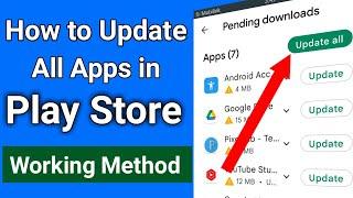 How to Update all apps in play store (2023)