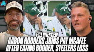 Aaron Rodgers Joins The Pat McAfee Show After Loss To Steelers & Controversial Sideline Incident...