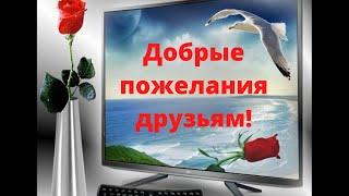 Добрые пожелания друзьям! Музыкальные пожелания друзьям!Душевное видео для друзей!