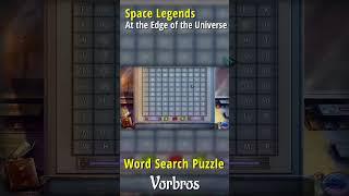 Let's Play - Space Legends - At the Edge of the Universe - Word Search Puzzle