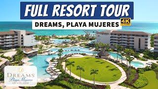 Dreams Playa Mujeres Golf & Spa Resort | All Inclusive Family Resort | Full Walkthrough Tour 4K