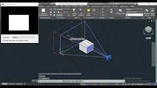 To create a #camera in #AutoCAD and set its location and target, follow these steps