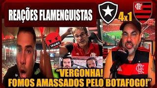 REAÇÕES FLAMENGUISTAS - BOTAFOGO 4x1 FLAMENGO - BRASILEIRÃO - VAMOS RIR DO FLAMENGO