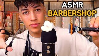 ASMR ULTIMATE barbershop haircut & shave Roleplay ️
