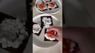 Super easy sushi bites  5 ingredients! #kitchenhacks #easyrecipe #sushi