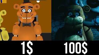 Is that Freddy fazbear.... | Animation for1$ VS 100$