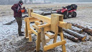 The Beginning of a Dovetail Log Cabin Homestead