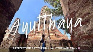 Best One-Day Trip to Ayutthaya from Bangkok | Only $1 Train Ride!