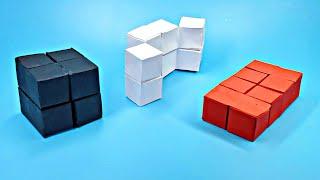 ANTISTRESS  CUBE OF INFINITY from A4 paper / How to do it yourself