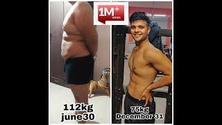 fat to fit transformation | 37kg loss in 6 months | 1million +views