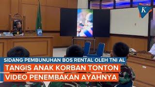 Detik-detik Penembakan Bos Rental Diputar di Sidang, Tangis Anak Korban Pecah