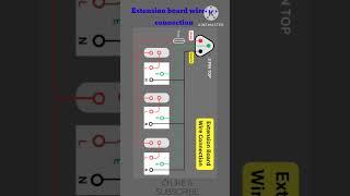 Extension board  wiring connections#Electrical#Engineering#Electrical#experts.