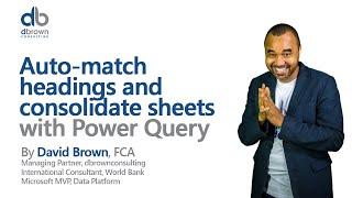 Auto match headings and consolidate sheets with Power Query