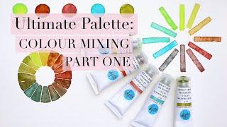 Colour Mixing with Ultimate Palette | New Vegan Handmade Watercolour | PART 1/2