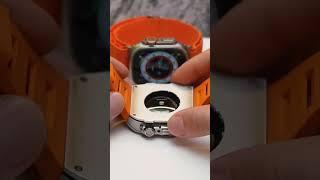 The titanium texture of Appl watch #applewatch #unboxing #applewatchultra #smartwatch