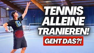 3 Wege, wie du dein Tennisspiel alleine verbesserst!