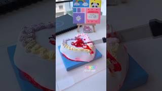 DIY Viral Blank space cake 🩸 #shorts #tonniartandcraft #youtubeshorts #love #art #diy #craft