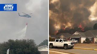 Carolina Forest wildfire grows to 1,600 acres, 30% contained