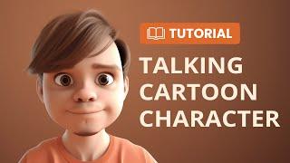 Create Talking CARTOON Characters with AI  | ThreeDee