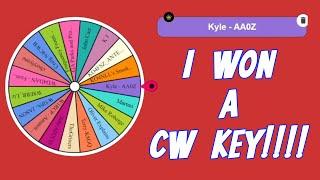 I Won a W1RCP CW Key!