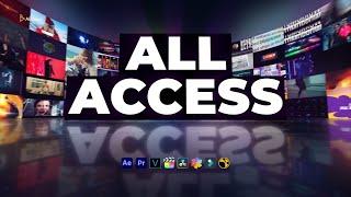 All Access from AEJuice.com: Unlock 100,000+ Transitions, Titles, VFX, and More for Video Creators!